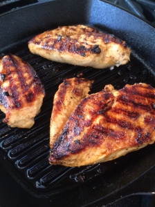 Grilled marinated chicken